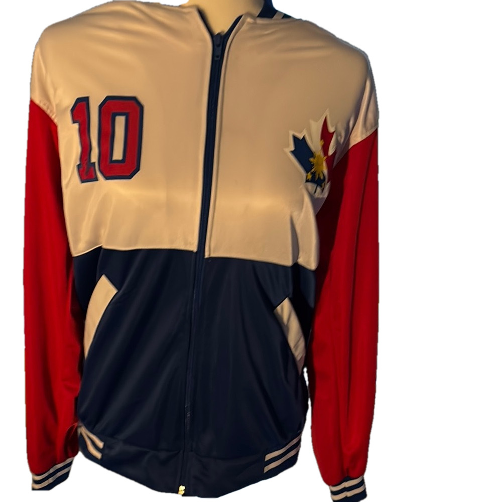 Men's Red, White, and Blue Jacket
